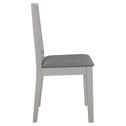 Acquista Sedie da Pranzo con Cuscini 4 pz Grigie in Legno Massello con riferimento GHV-247639 della ditta 