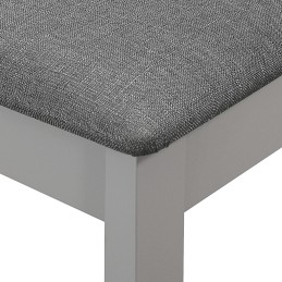 Acquista Sedie da Pranzo con Cuscini 4 pz Grigie in Legno Massello con riferimento GHV-247639 della ditta 