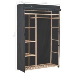 Acquista Armadio Grigio 110x40x170 cm in Tessuto con riferimento GHV-248189 della ditta 