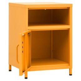 Acquista Comodino Giallo Senape 35x35x51 cm in Acciaio con riferimento GHV-336218 della ditta 