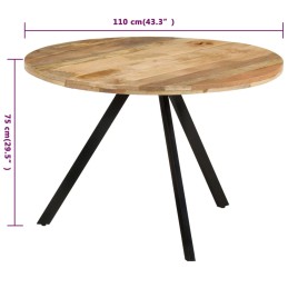 Acquista Tavolo da Pranzo 110x75 cm in Legno Massello di Mango con riferimento GHV-338476 della ditta 