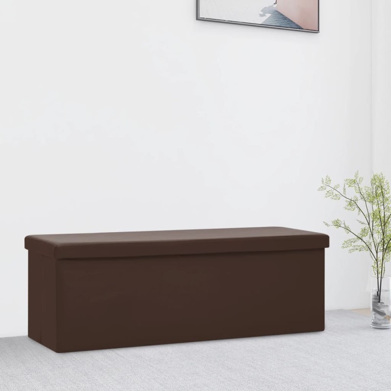 Acquista Panca Portaoggetti Pieghevole Marrone in PVC con riferimento GHV-338798 della ditta 