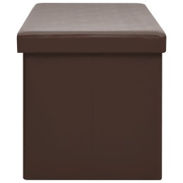 Acquista Panca Portaoggetti Pieghevole Marrone in PVC con riferimento GHV-338798 della ditta 