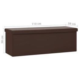 Acquista Panca Portaoggetti Pieghevole Marrone in PVC con riferimento GHV-338798 della ditta 