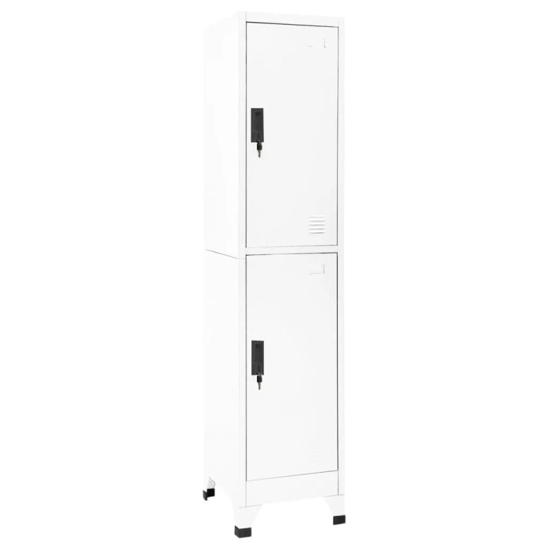 Acquista Armadietto con Serratura Bianco 38x45x180 cm in Acciaio con riferimento GHV-339776 della ditta 