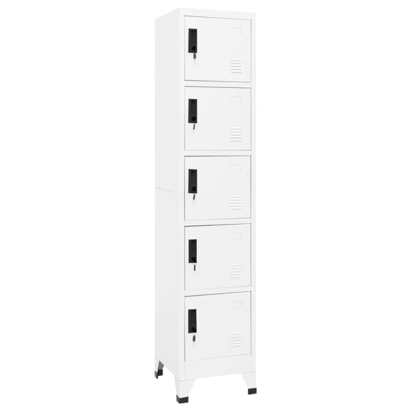 Acquista Armadietto con Serratura Bianco 38x40x180 cm in Acciaio con riferimento GHV-339788 della ditta 