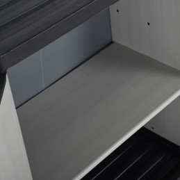 Acquista Armadietto da Giardino con 1 Ripiano Grigio e Nero 68x40x85 cm con riferimento GHV-340981 della ditta 