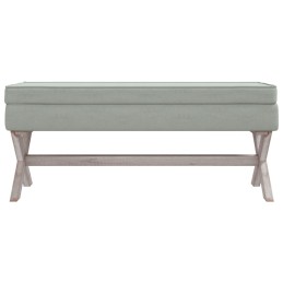 Acquista Sgabello Portaoggetti Grigio chiaro 110x45x49 cm in Velluto con riferimento GHV-344525 della ditta 