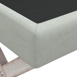 Acquista Sgabello Portaoggetti Grigio chiaro 110x45x49 cm in Velluto con riferimento GHV-344525 della ditta 