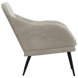 Acquista Poltrona Grigio Chiaro 63x76x80 cm Velluto con riferimento GHV-351454 della ditta 
