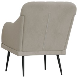 Acquista Poltrona Grigio Chiaro 63x76x80 cm Velluto con riferimento GHV-351454 della ditta 
