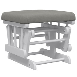 Acquista Poltrona Glider con Sgabello Grigio Chiaro in Tessuto con riferimento GHV-351662 della ditta 