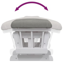 Acquista Poltrona Glider con Sgabello Grigio Chiaro in Tessuto con riferimento GHV-351662 della ditta 