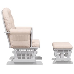 Acquista Poltrona Glider con Sgabello Rosa Chiaro in Tessuto con riferimento GHV-351660 della ditta 