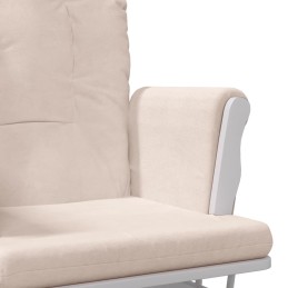 Acquista Poltrona Glider con Sgabello Rosa Chiaro in Tessuto con riferimento GHV-351660 della ditta 