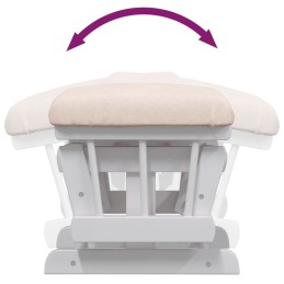 Acquista Poltrona Glider con Sgabello Rosa Chiaro in Tessuto con riferimento GHV-351660 della ditta 
