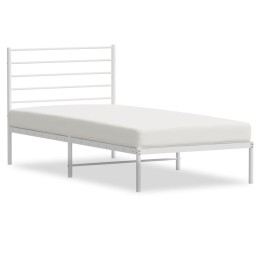 Acquista Giroletto con Testiera Metallo Bianco 75x190 cm con riferimento GHV-352358 della ditta 