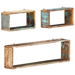 Acquista Set Mensole Cubiche da Parete 3pz in Legno Massello di Recupero con riferimento GHV-285845 della ditta 