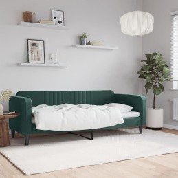 Acquista Letto da Giorno Verde Scuro 80x200 cm in Velluto con riferimento GHV-354081 della ditta 