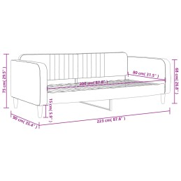 Acquista Letto da Giorno Verde Scuro 80x200 cm in Velluto con riferimento GHV-354081 della ditta 