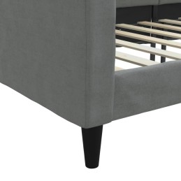 Acquista Letto da Giorno Grigio Scuro 80x200 cm in Tessuto con riferimento GHV-354029 della ditta 