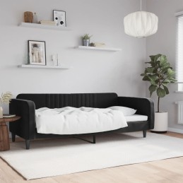 Acquista Letto da Giorno Nero 100x200 cm in Velluto con riferimento GHV-354097 della ditta 