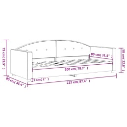 Acquista Letto da Giorno Verde Scuro 80x200 cm in Velluto con riferimento GHV-354131 della ditta 