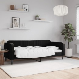 Acquista Letto da Giorno Nero 80x200 cm in Velluto con riferimento GHV-354083 della ditta 
