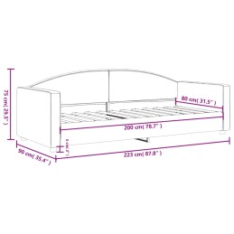 Acquista Letto da Giorno Crema 80x200 cm in Tessuto con riferimento GHV-354110 della ditta 