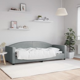 Acquista Letto da Giorno Grigio Chiaro 80x200 cm in Tessuto con riferimento GHV-354106 della ditta 