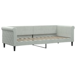 Acquista Letto da Giorno Grigio Chiaro 80x200 cm in Velluto con riferimento GHV-354237 della ditta 