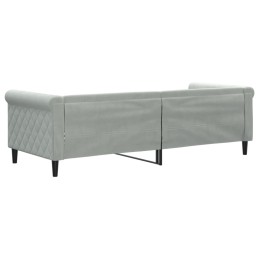 Acquista Letto da Giorno Grigio Chiaro 80x200 cm in Velluto con riferimento GHV-354237 della ditta 