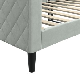 Acquista Letto da Giorno Grigio Chiaro 80x200 cm in Velluto con riferimento GHV-354237 della ditta 