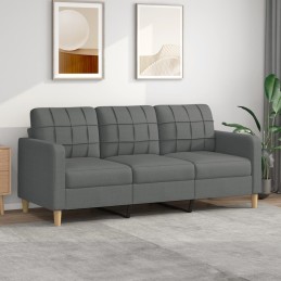 Acquista Divano a 3 Posti Grigio Chiaro 180 cm in Tessuto con riferimento GHV-359100 della ditta 