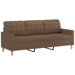 Acquista Divano a 3 Posti Marrone 180 cm in Tessuto con riferimento GHV-359102 della ditta 