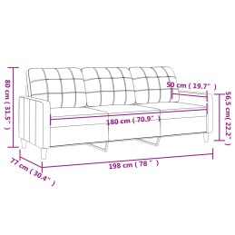 Acquista Divano a 3 Posti Marrone 180 cm in Tessuto con riferimento GHV-359102 della ditta 