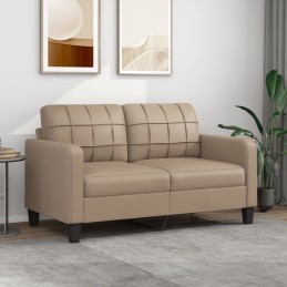 Acquista Divano a 2 Posti Cappuccino 140 cm in Similpelle con riferimento GHV-359121 della ditta 
