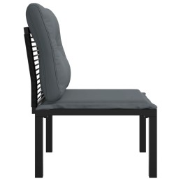 Acquista Poltrona da Giardino con Cuscini Polyrattan Nero e Grigio con riferimento GHV-362798 della ditta 