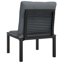 Acquista Poltrona da Giardino con Cuscini Polyrattan Nero e Grigio con riferimento GHV-362798 della ditta 