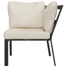 Acquista Sedia da Giardino con Cuscini Sabbia 76x76x79 cm Acciaio con riferimento GHV-362724 della ditta 