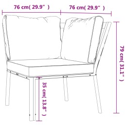 Acquista Sedia da Giardino con Cuscini Sabbia 76x76x79 cm Acciaio con riferimento GHV-362724 della ditta 