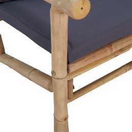 Acquista Sedie da Giardino 2 pz con Cuscini Grigio Scuro in Bambù con riferimento GHV-363466 della ditta 