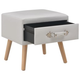 Acquista Comodino Bianco 40x35x40 cm in Similpelle con riferimento GHV-247536 della ditta 