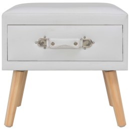 Acquista Comodino Bianco 40x35x40 cm in Similpelle con riferimento GHV-247536 della ditta 