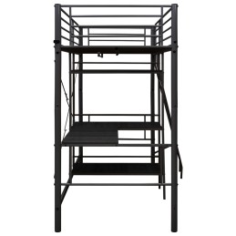 Acquista Letto a Castello con Tavolino Nero in Metallo 90x200 cm con riferimento GHV-287907 della ditta 