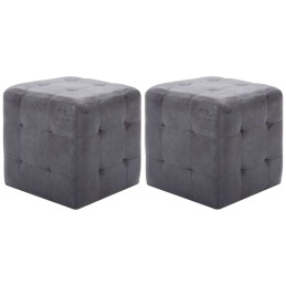 Acquista Comodini 2 pz Grigio 30x30x30 cm in Similpelle Scamosciata con riferimento GHV-249015 della ditta 