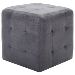 Acquista Comodini 2 pz Grigio 30x30x30 cm in Similpelle Scamosciata con riferimento GHV-249015 della ditta 