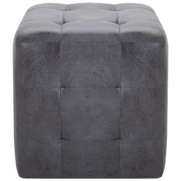Acquista Comodini 2 pz Grigio 30x30x30 cm in Similpelle Scamosciata con riferimento GHV-249015 della ditta 