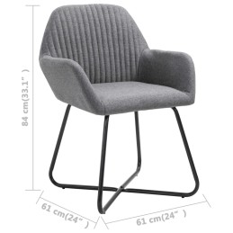 Acquista Sedie da Pranzo 2 pz Grigio Scuro in Tessuto con riferimento GHV-249808 della ditta 