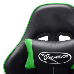 Acquista Sedia da Gaming Nera e Verde in Similpelle con riferimento GHV-20505 della ditta 